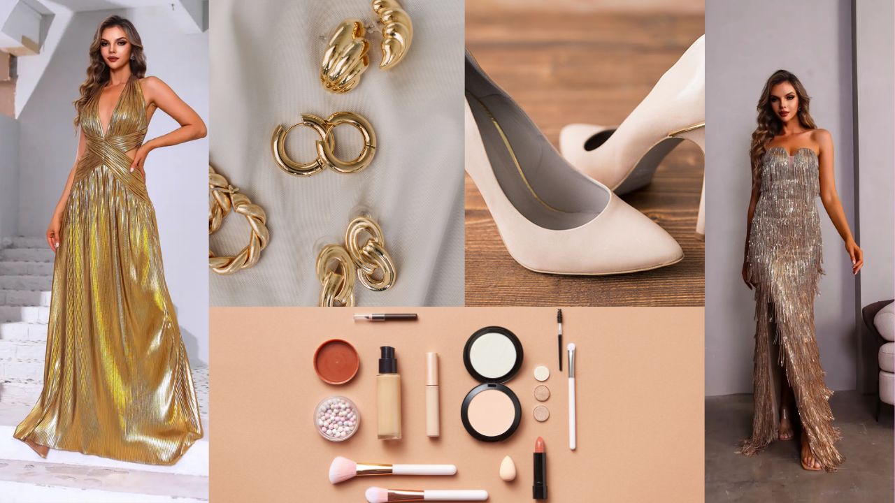 How to Style a Gold Prom Dress