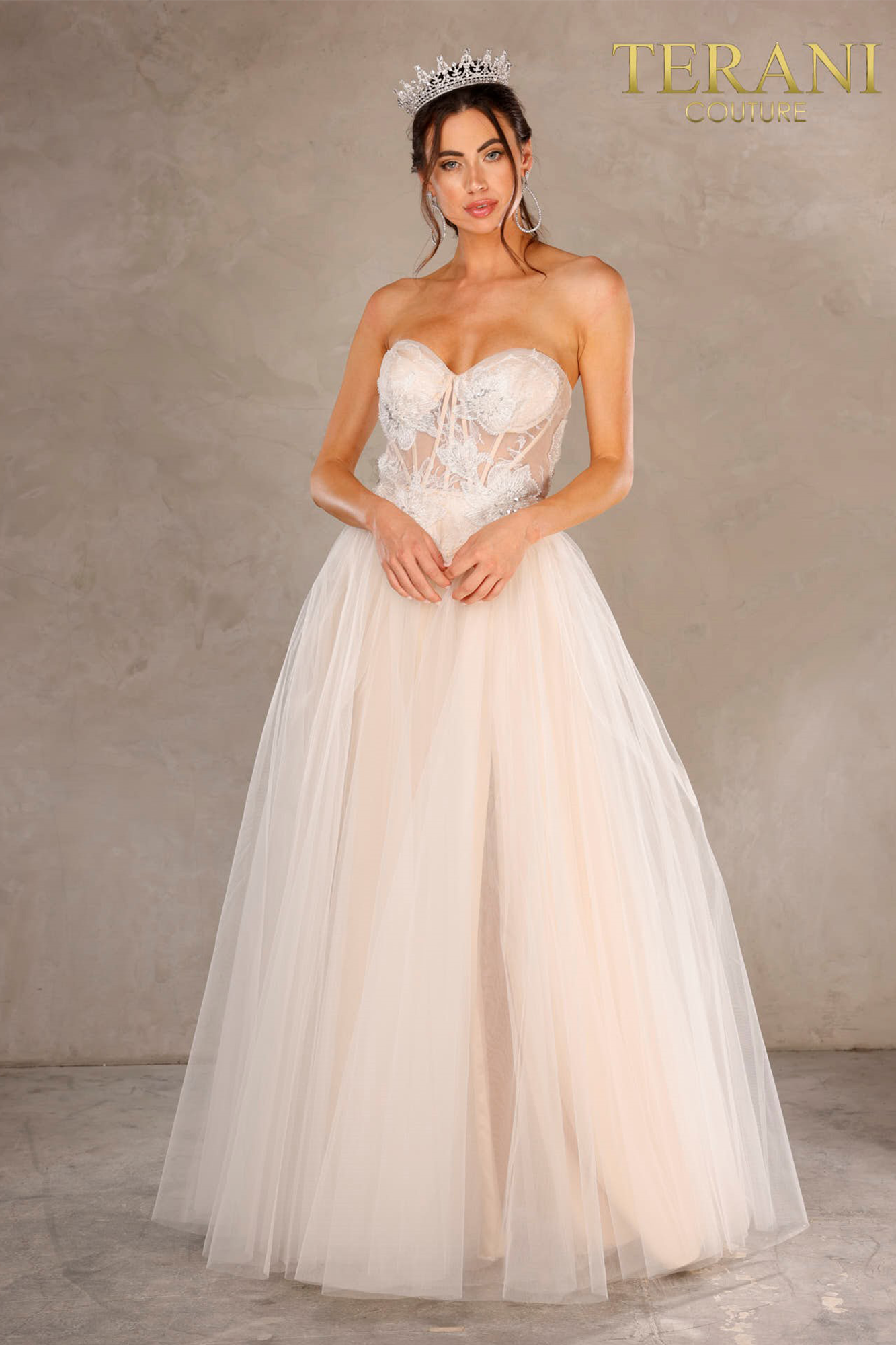Strapless Sweetheart Neckline Corset Torso A Line Ball Gown - 2215P0005