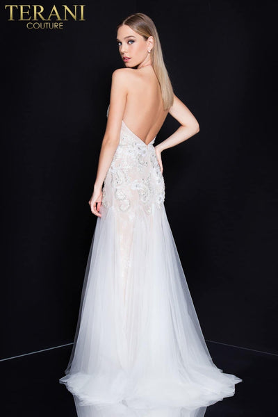 Deep V Pink Prom Dress - 1811P5238X
