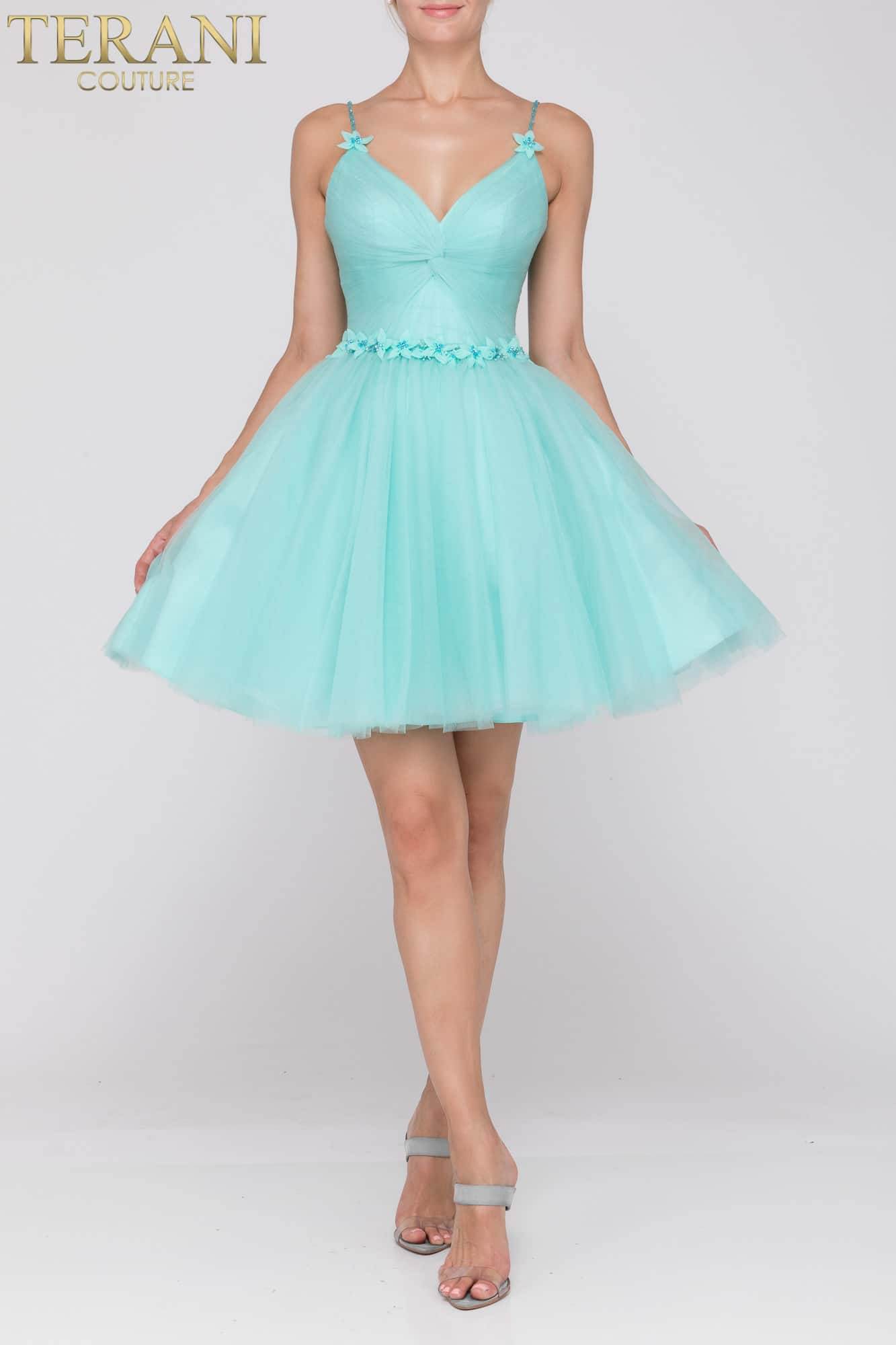 Tiffany Tulle Short Prom Dress with Crystals - 2011P1024
