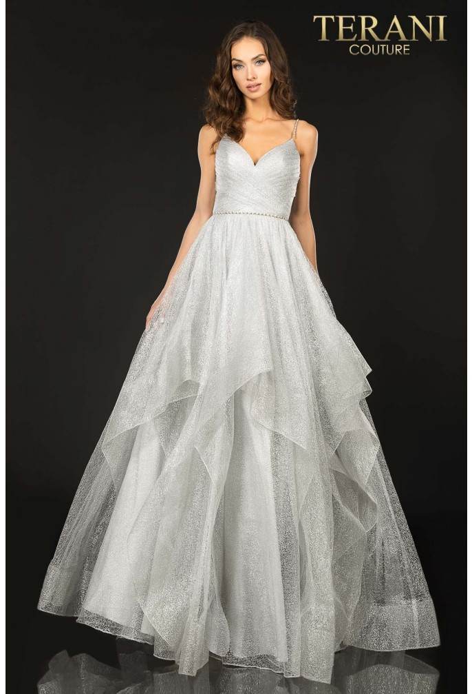 Long Tulle Prom Ball Gown - 2011P1213