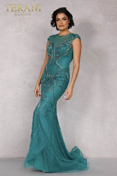 Emerald Long Tulle Pageant Dress - 2012GL2384