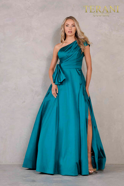 Spruce One Shoulder Long Evening Dress - 2021E2779
