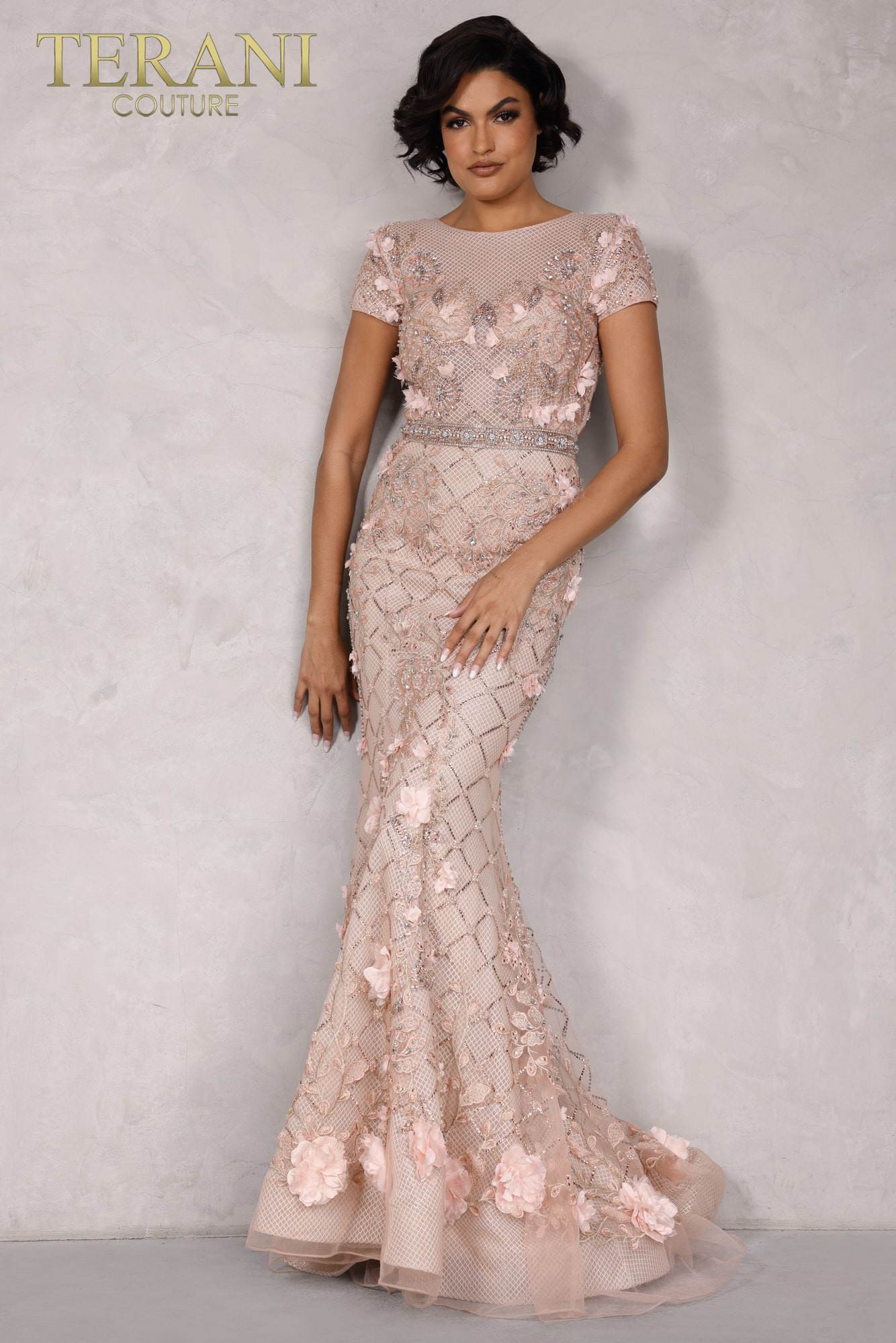Blush Long Tulle Pageant Dress - 2021GL3132