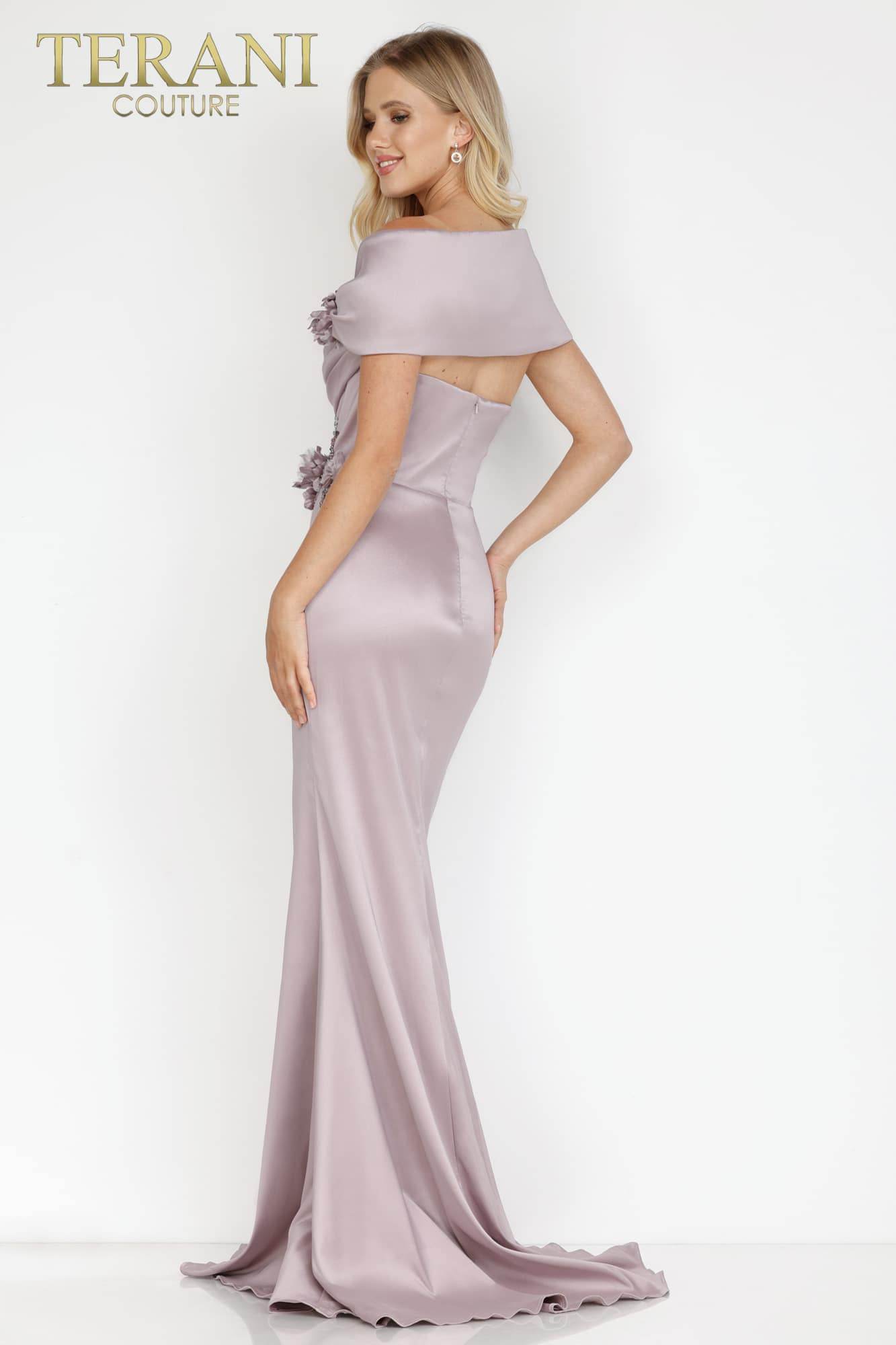 Emerald Long Stretch Mikado Mother of the Bride Dress - 2021M2969