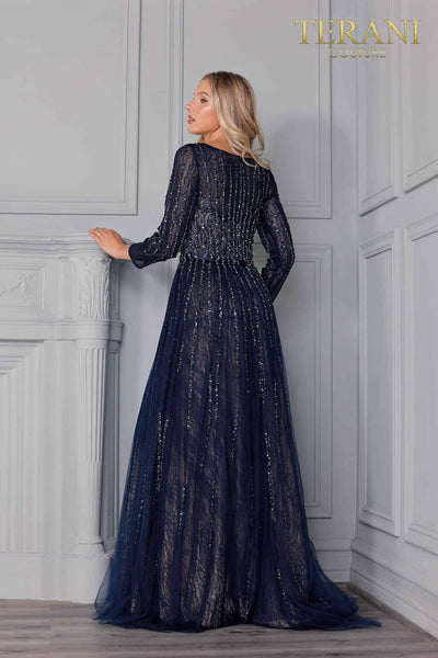 Bateau Embellished A Line Gown - 2021M2973