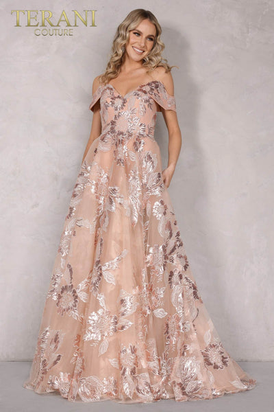 Rose Ballgown Embroidery Prom Dress - 2111P4104