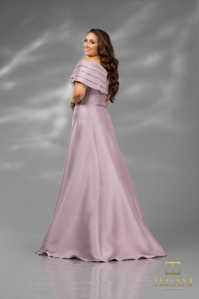 Emerald Long Stretch Mikado Mother Of The Bride Dress - 2112M5404