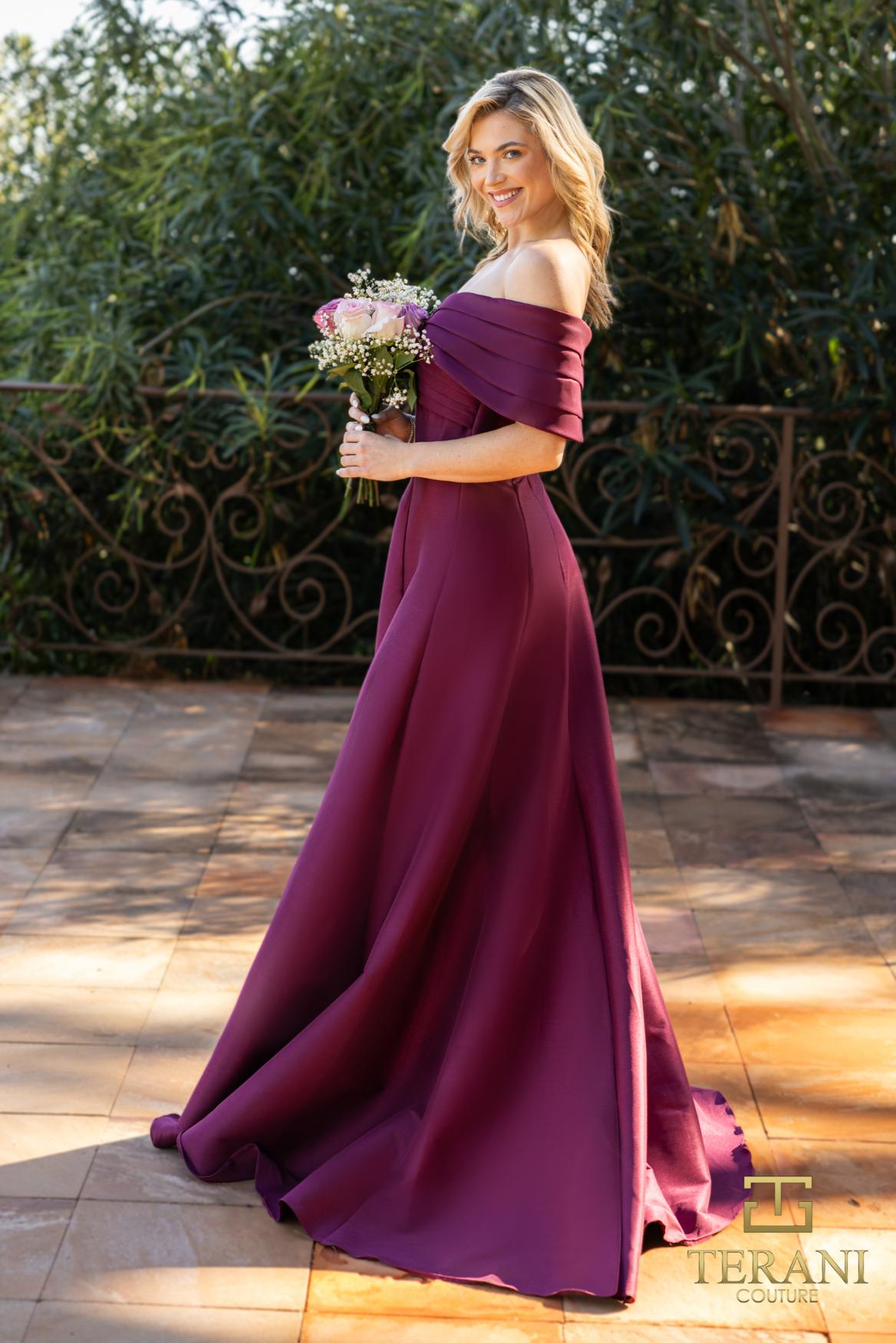 Emerald Long Stretch Mikado Mother Of The Bride Dress - 2112M5404