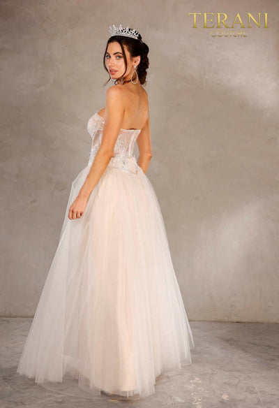 Strapless Sweetheart Neckline Corset Torso A Line Ball Gown - 2215P0005