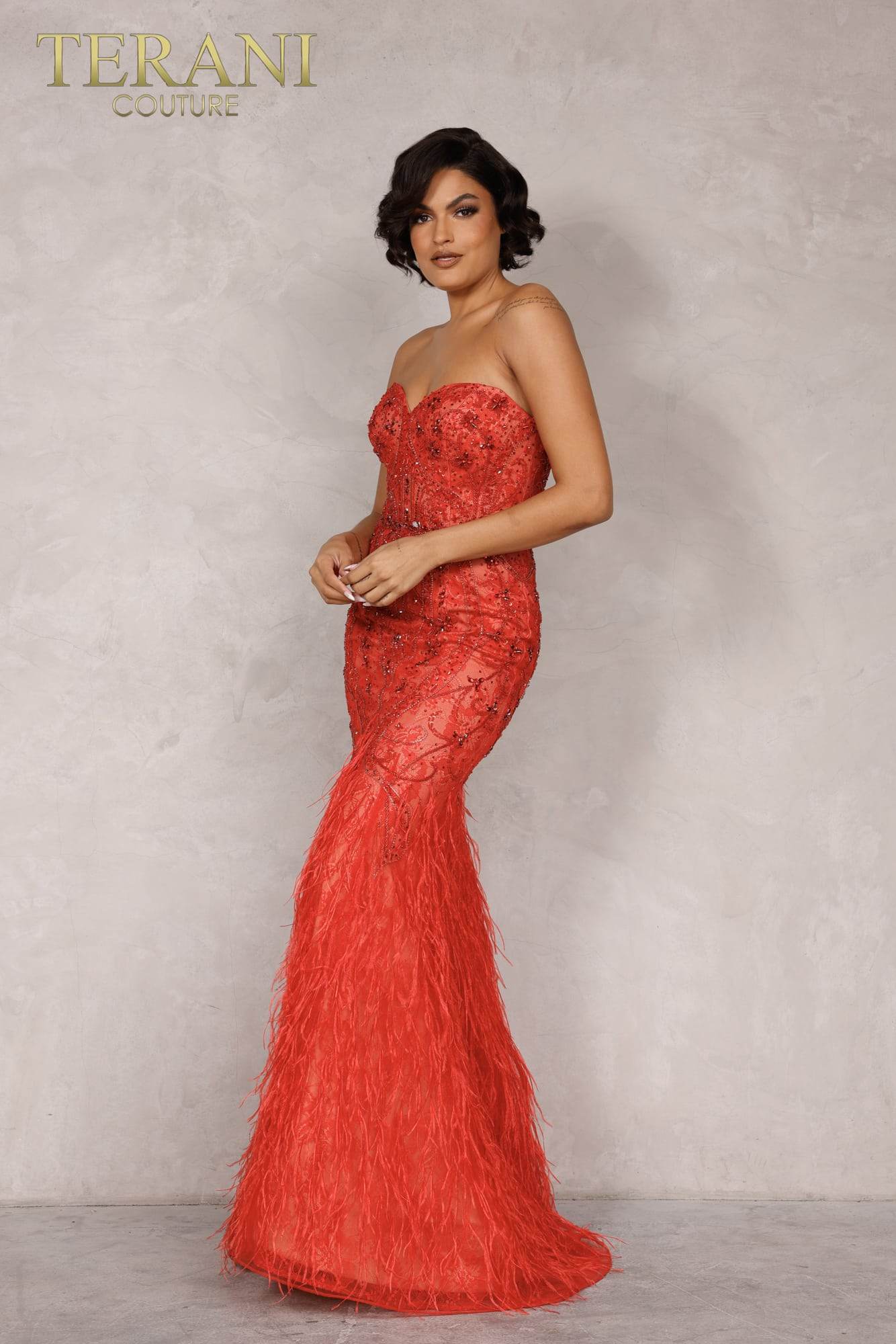 Strapless Long Tulle Pageant Dress - 2221GL0414
