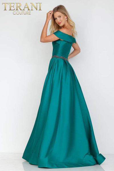 Princess Gown with Bardot Neckline - 231M0347