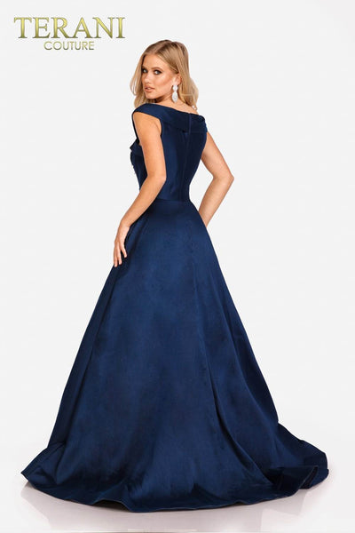 Mikado Mother of the Bride Gown in Navy - 231M0472