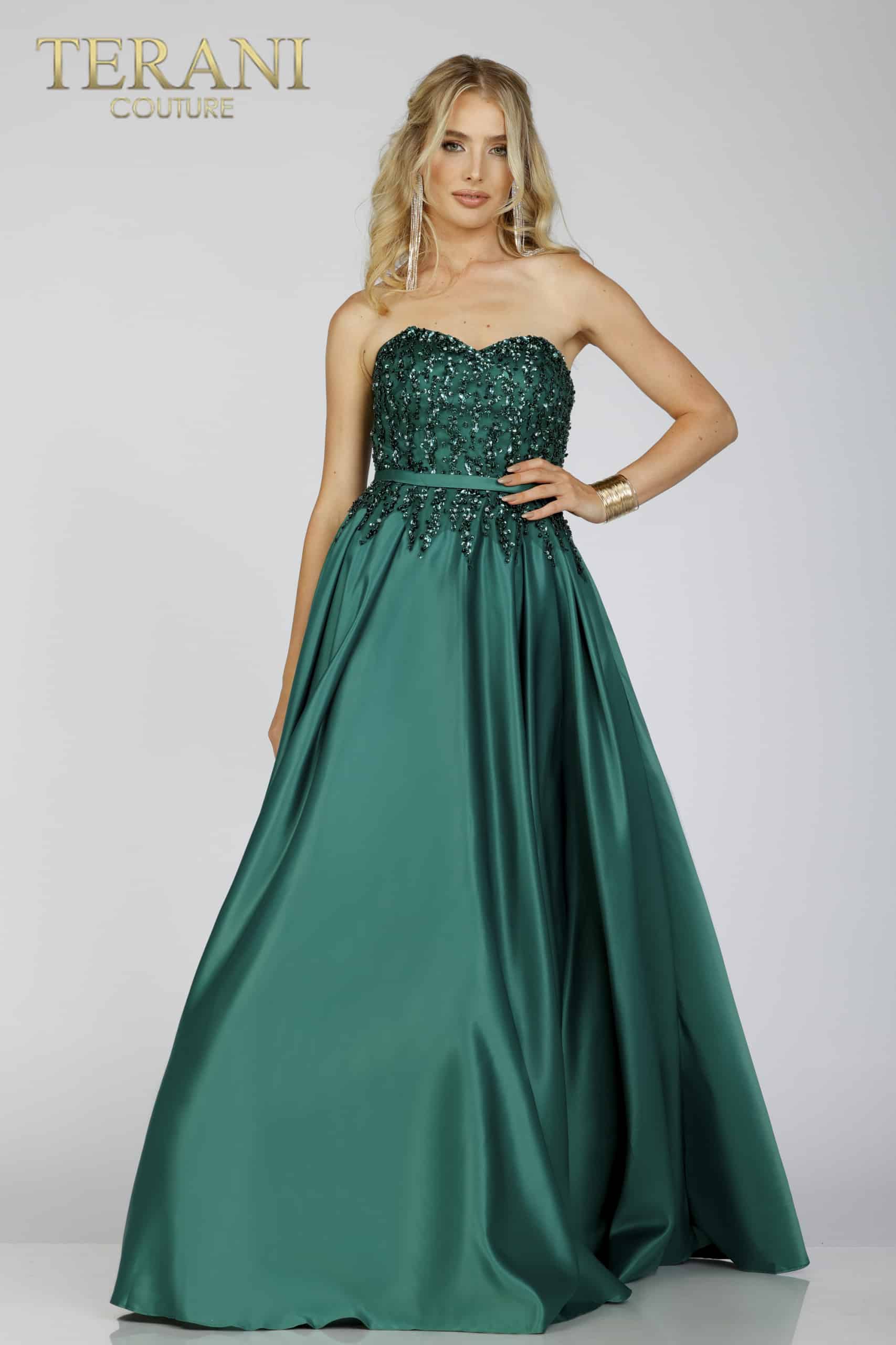 Embellished Bodice Prom Dress with Sweetheart Neckline - 231P0012