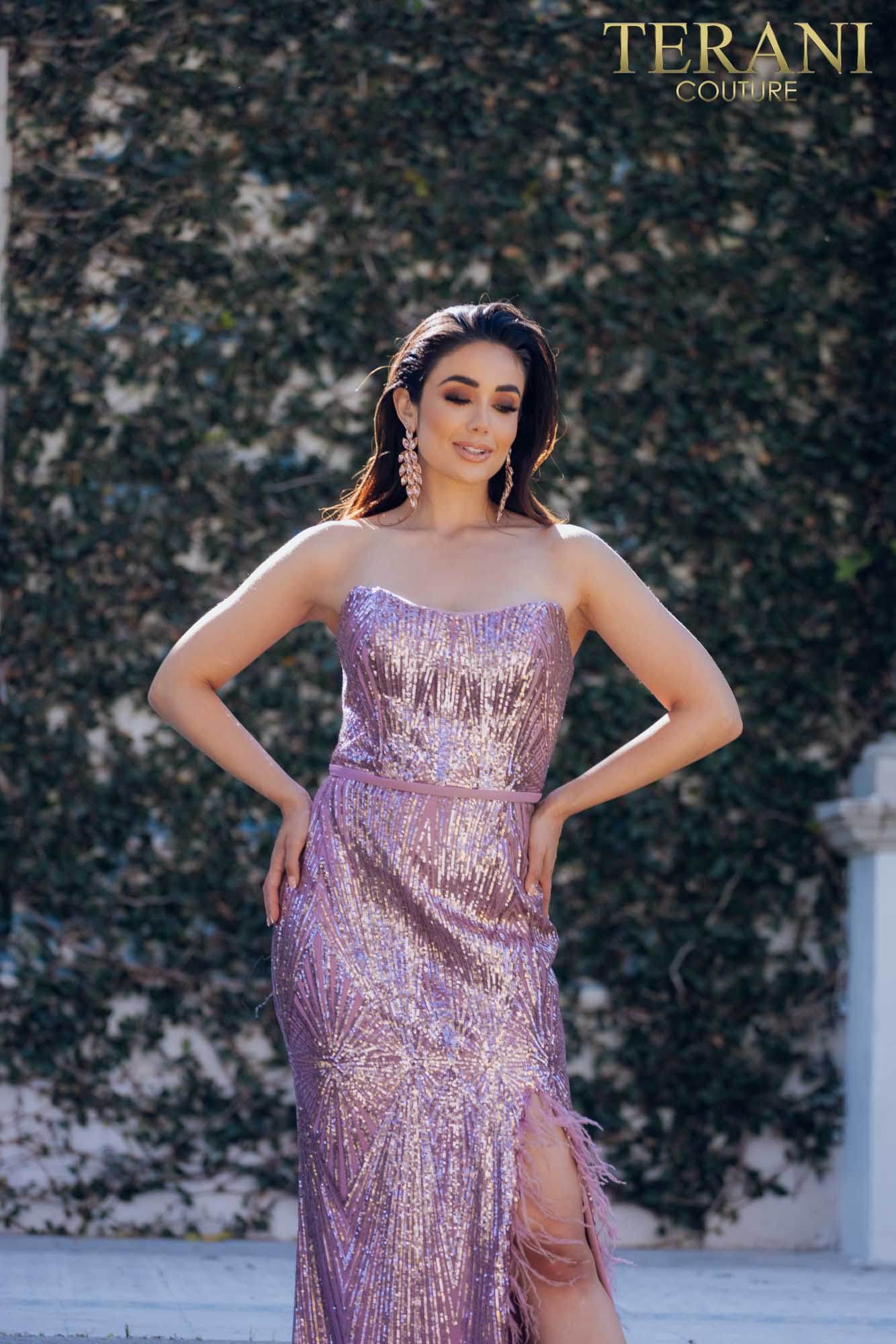 Strapless Low Back Prom Gown - 231P0030