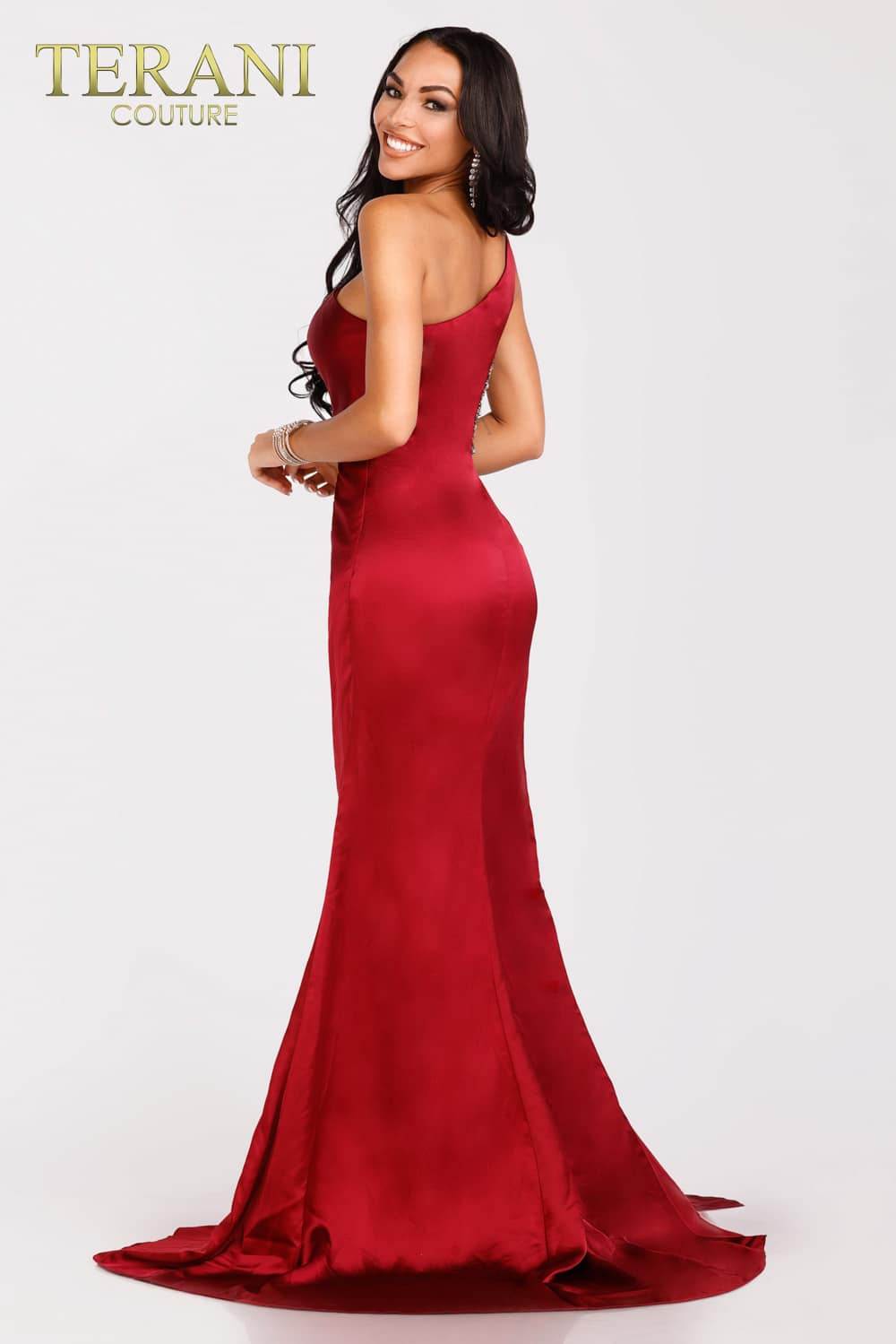 One Side bodice Ruching Long Prom Gown - 231P0047