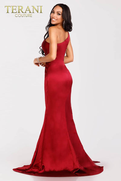 One Side bodice Ruching Long Prom Gown - 231P0047