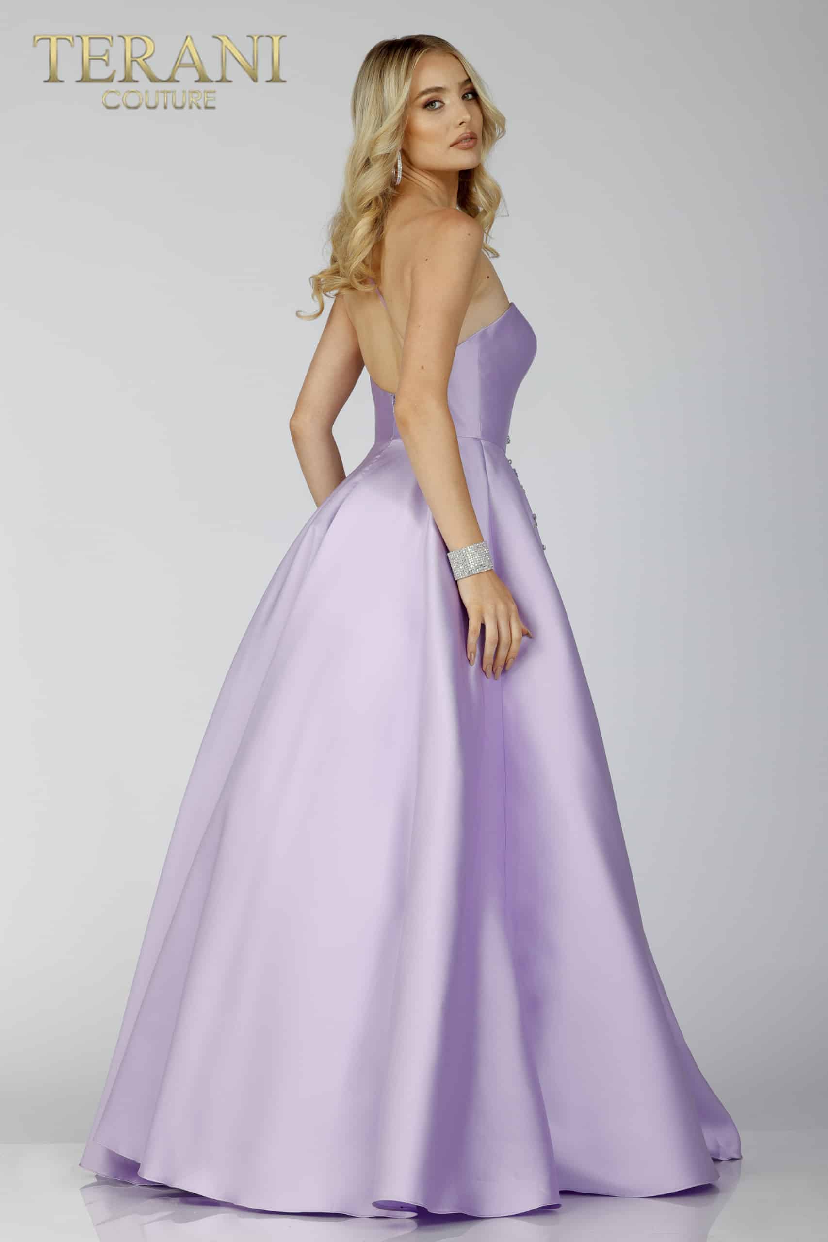 Mikado One shoulder Prom Dress - 231P0175