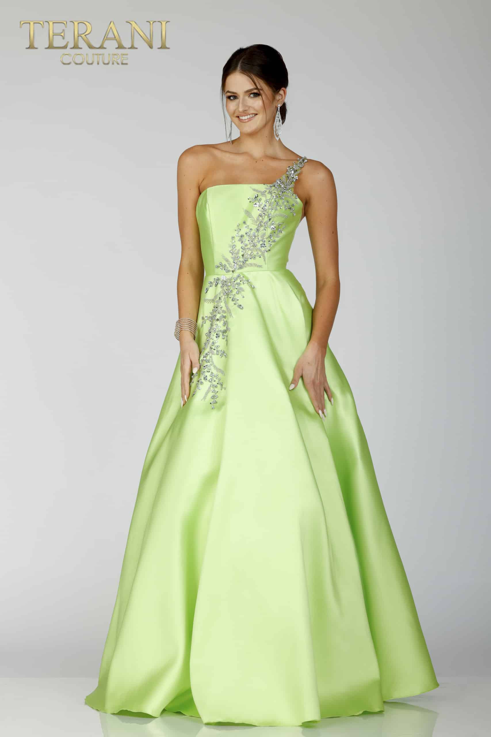 Mikado One shoulder Prom Dress - 231P0175