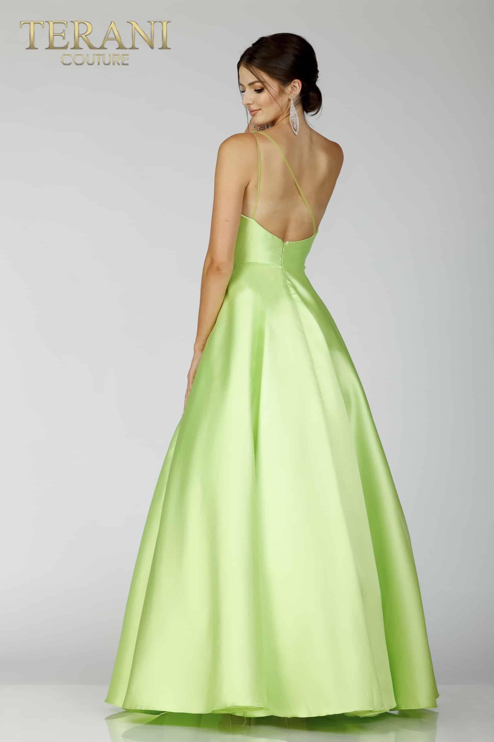 Mikado One shoulder Prom Dress - 231P0175