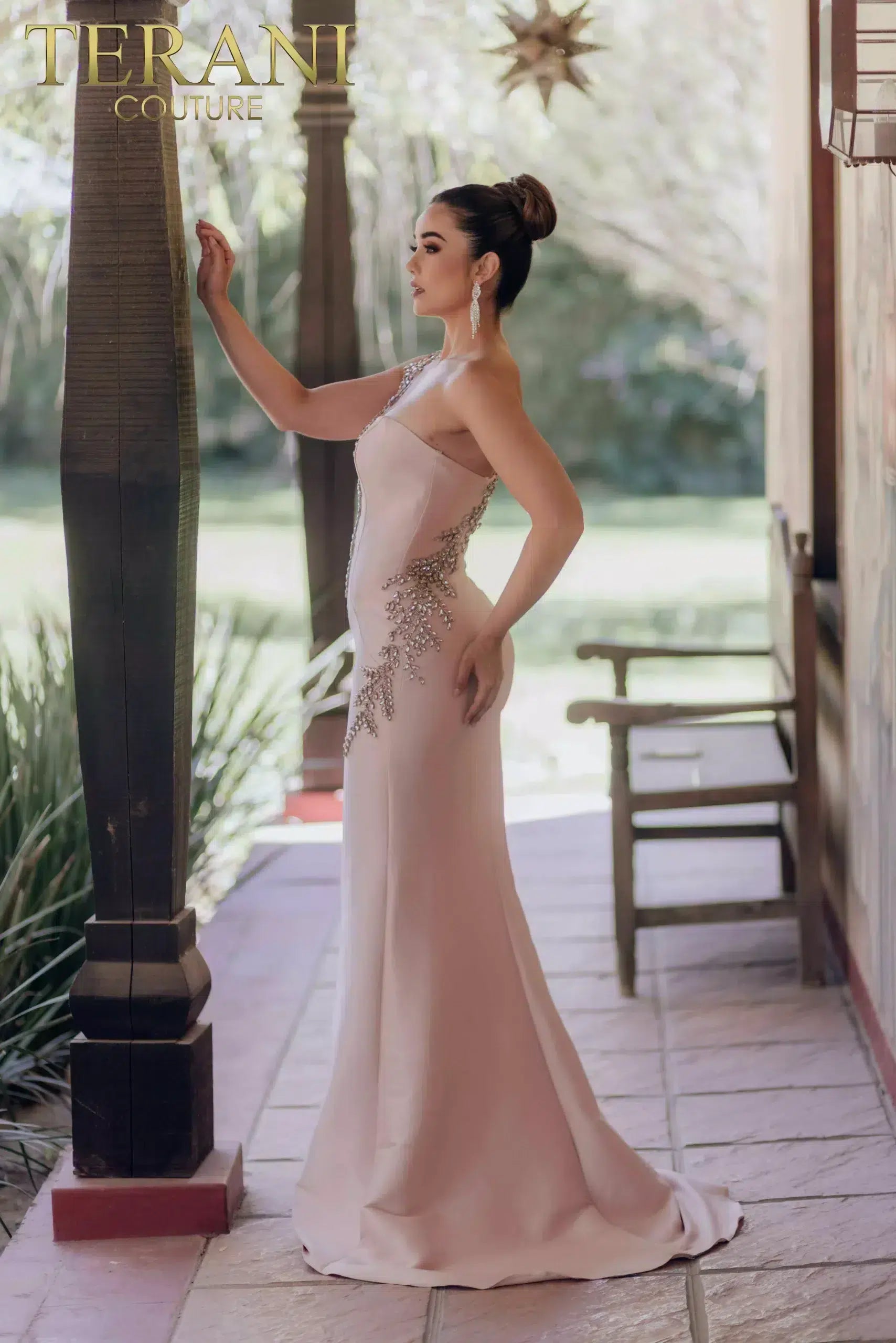 Sleeveless Sheath Beaded Embroidery Evening Dress - 232E1231