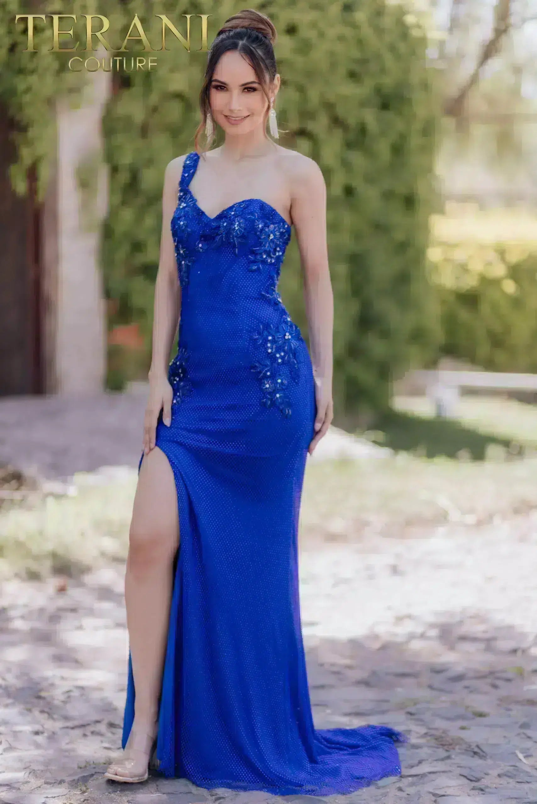 Asymmetrical Long Sleeveless Mid-Thigh Slit Dress - 232GL1470 Asymmetrical Long Sleeveless Mid-Thigh Slit Dress - 232GL1470