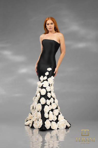 251GL4184 Sleeveless Stretch Mikado Trumpet Pageant Dress