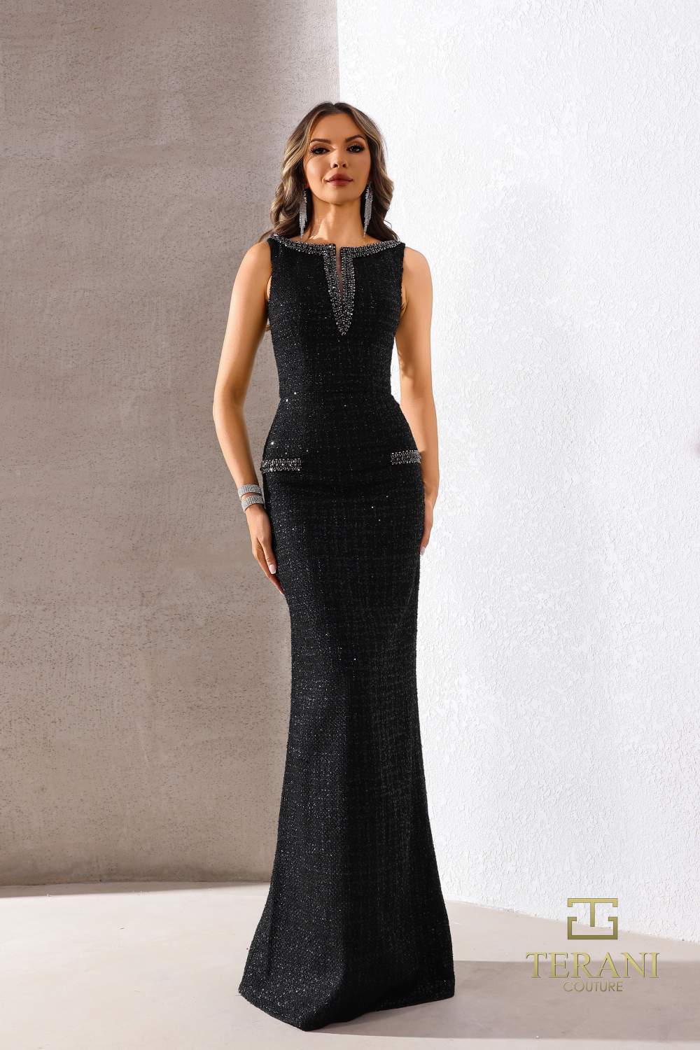 252E5119 - Bodycon Long Evening Dress
