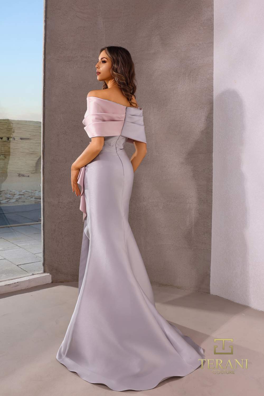 252M5324 - Bodycon Long MOB Dress