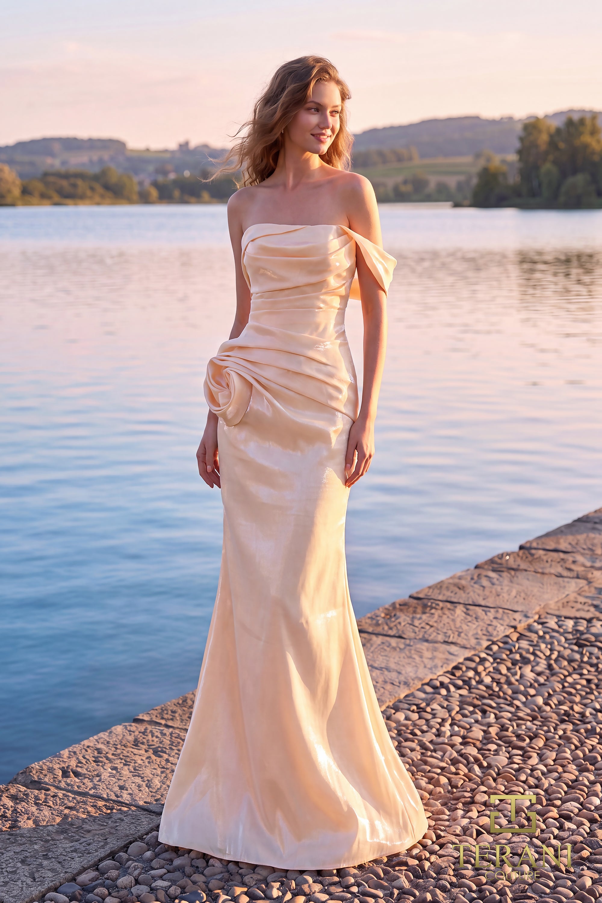 252E5162 - Bodycon Long Evening Dress