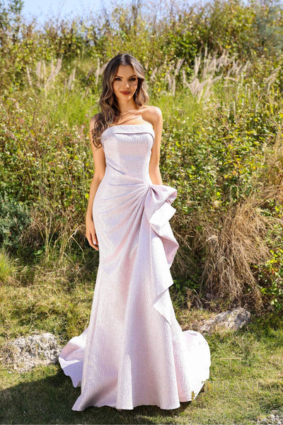 252E5200 - Fit and Flare Long Evening Dress