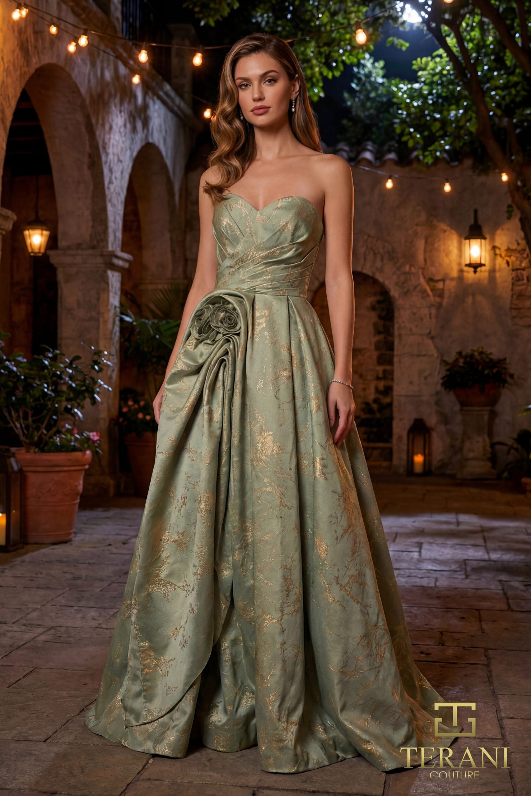 Sweetheart Jacquard Ballgown - 261E6266