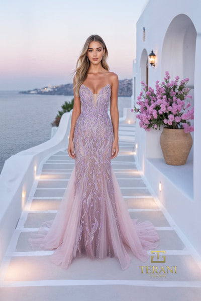 Sweetheart Beaded Tulle Mermaid Gown - 261P6191