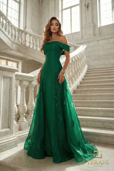 Off-Shoulder Long Evening Dress - 262E7080