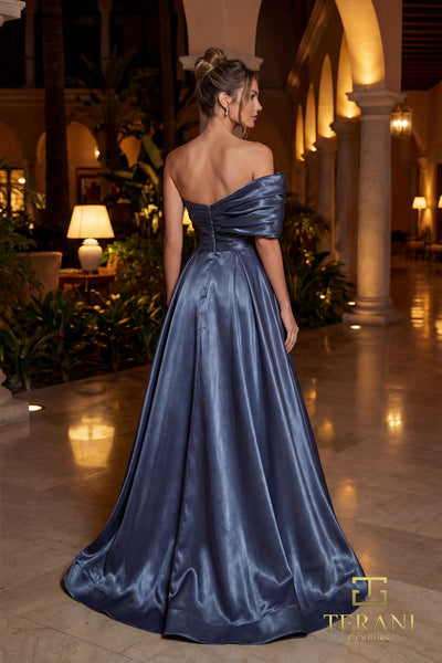 One-Shoulder Long Evening Dress - 262E7103
