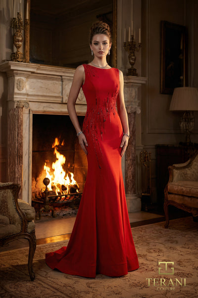 Low back long dress - 262E7359