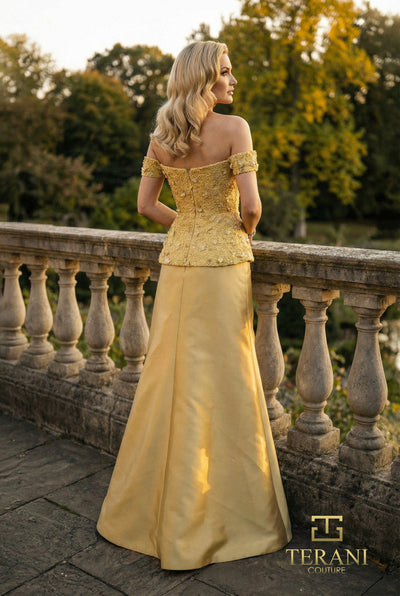 Off-Shoulder Long Two-Piece Mother of the Bride Set - 262M7270