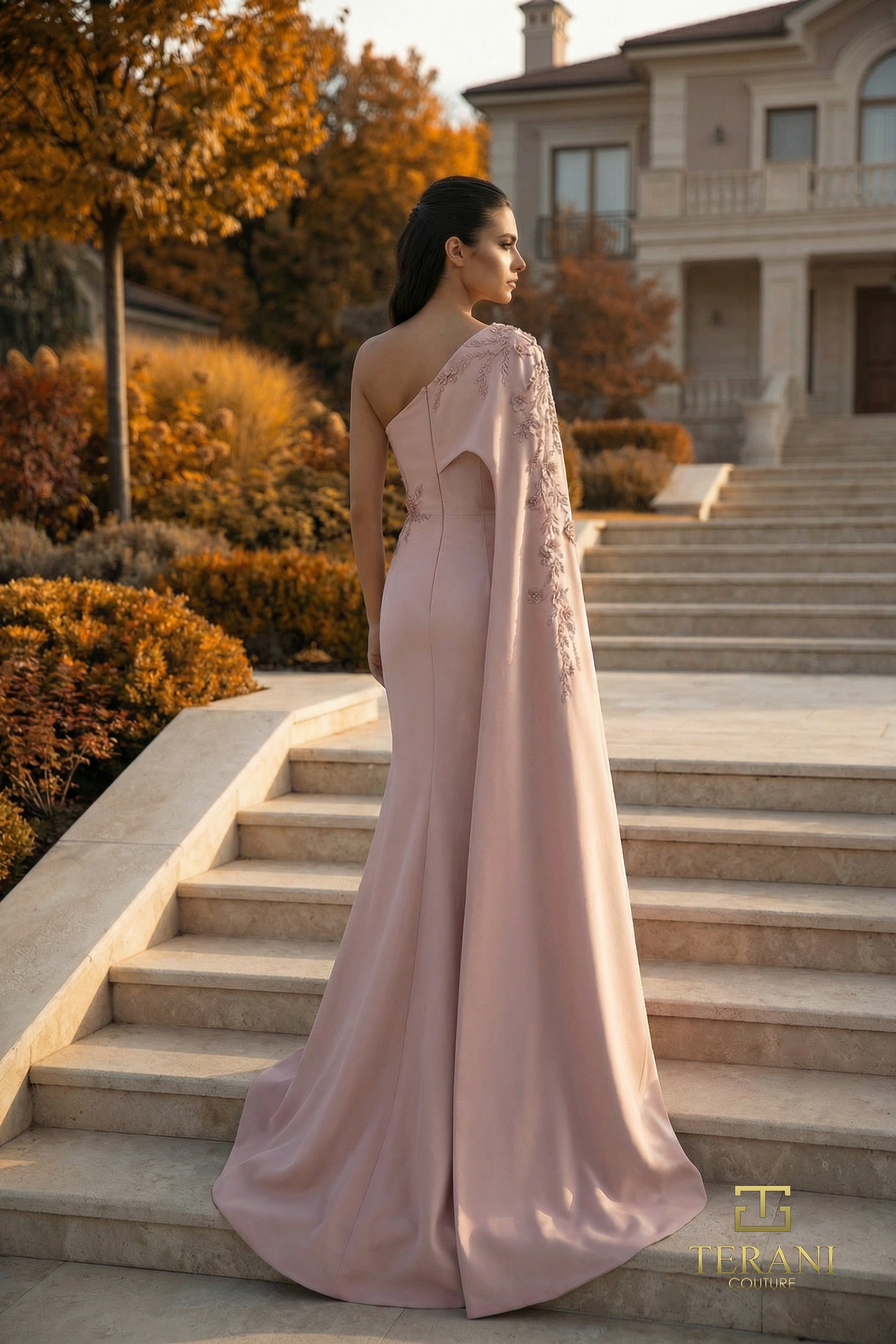 One-Shoulder Long Mother of the Bride Dress - 262M7275