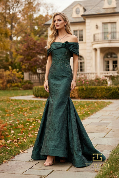Off-Shoulder Long Evening Dress - 262E7069