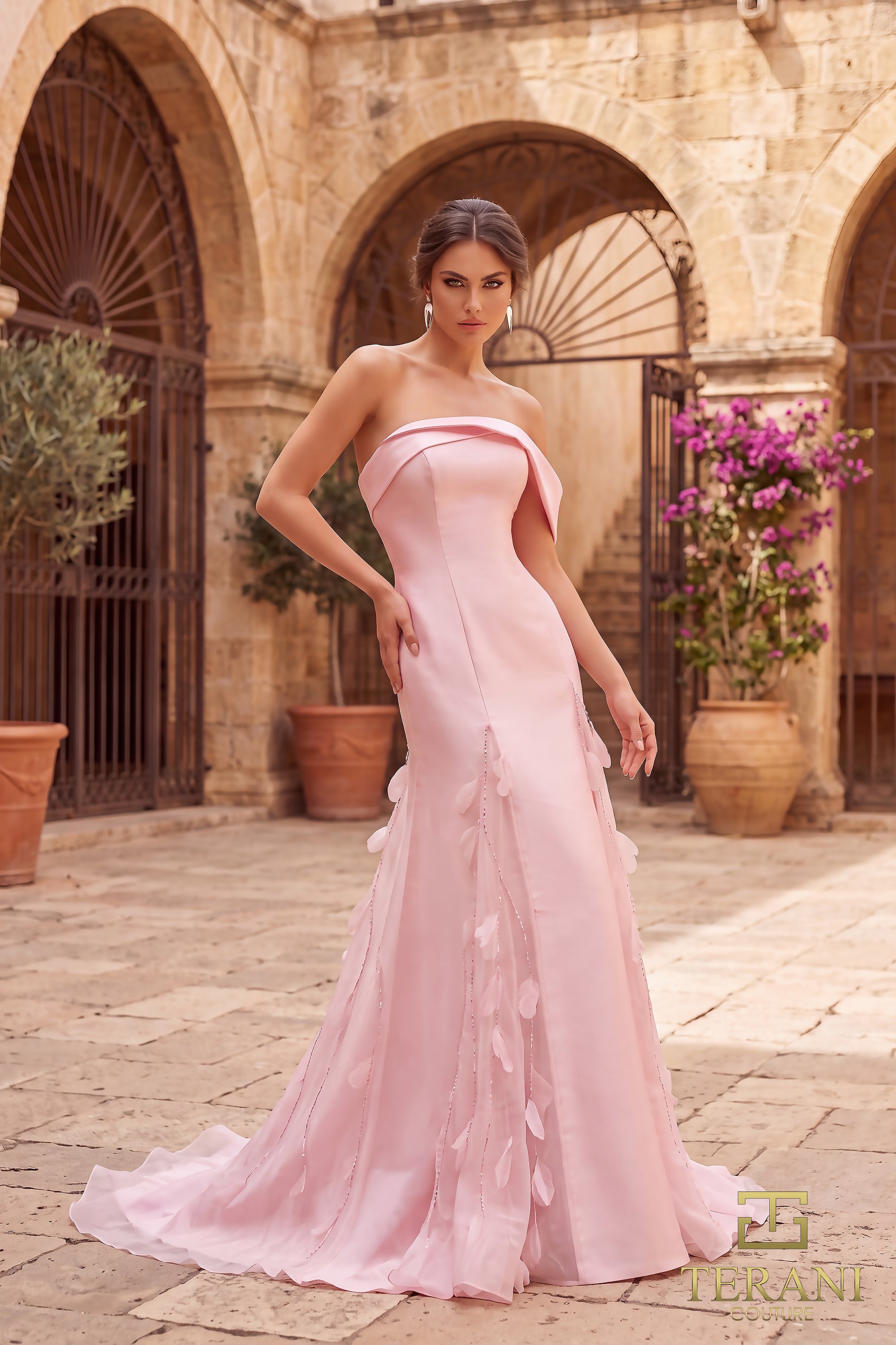 Off-Shoulder Long Evening Dress - 262E7080