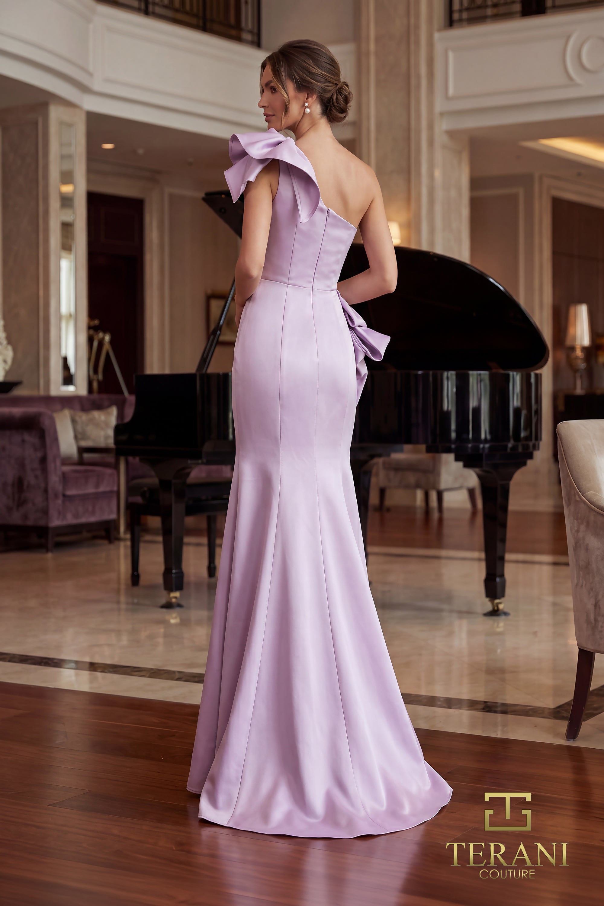 One-Shoulder Long Evening Dress - 262E7132