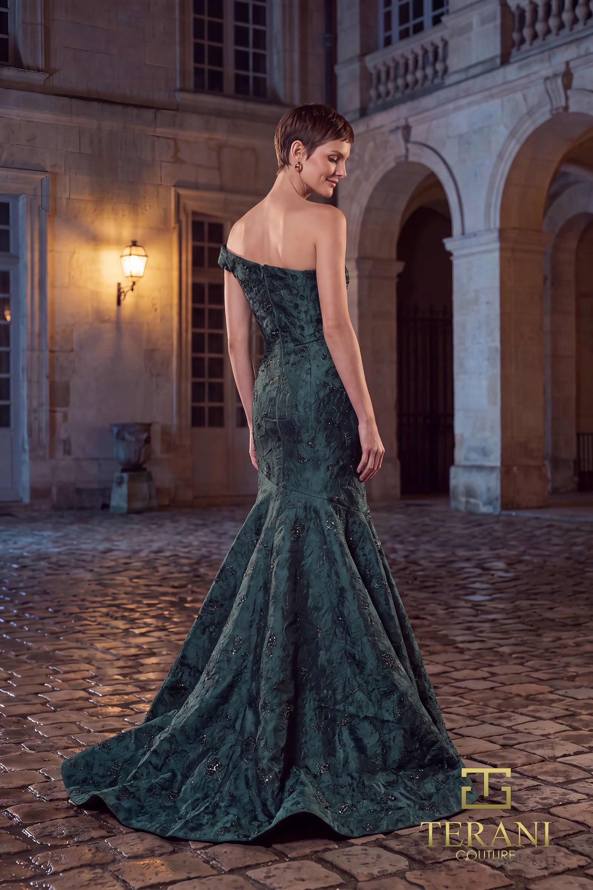 One-Shoulder Long Evening Dress - 262E7137