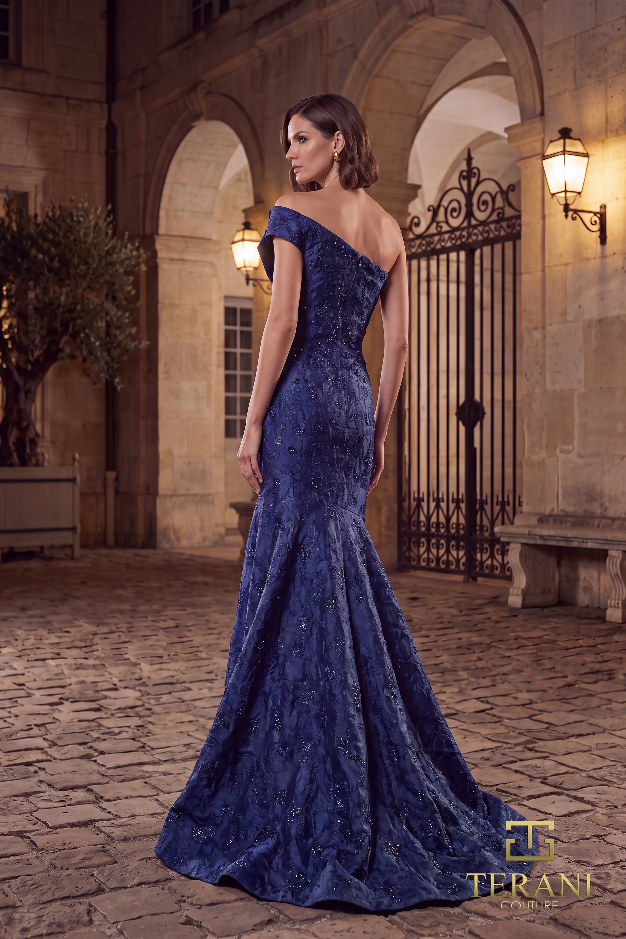 One-Shoulder Long Evening Dress - 262E7137
