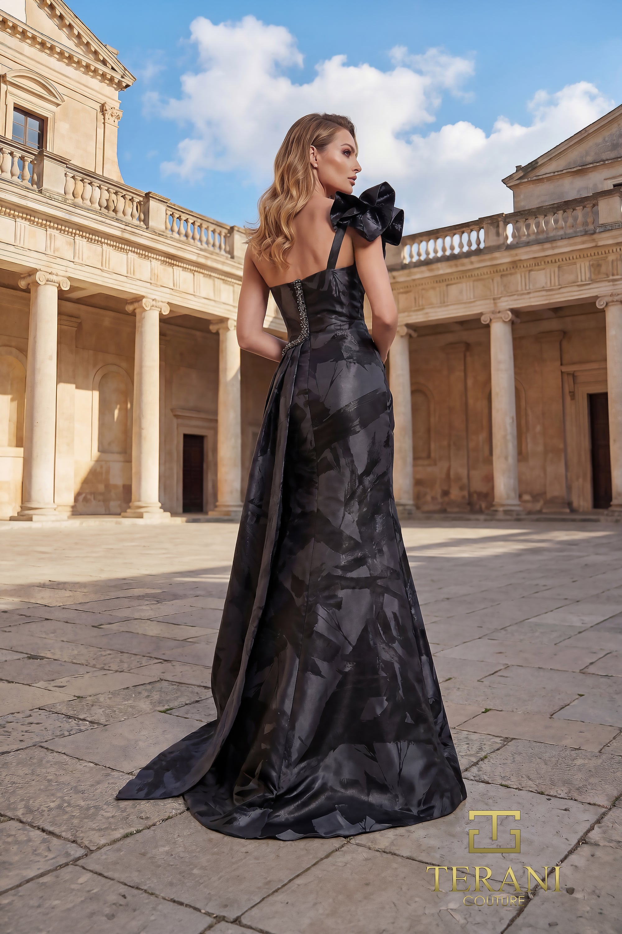 One-Shoulder Long Evening Dress - 262E7376