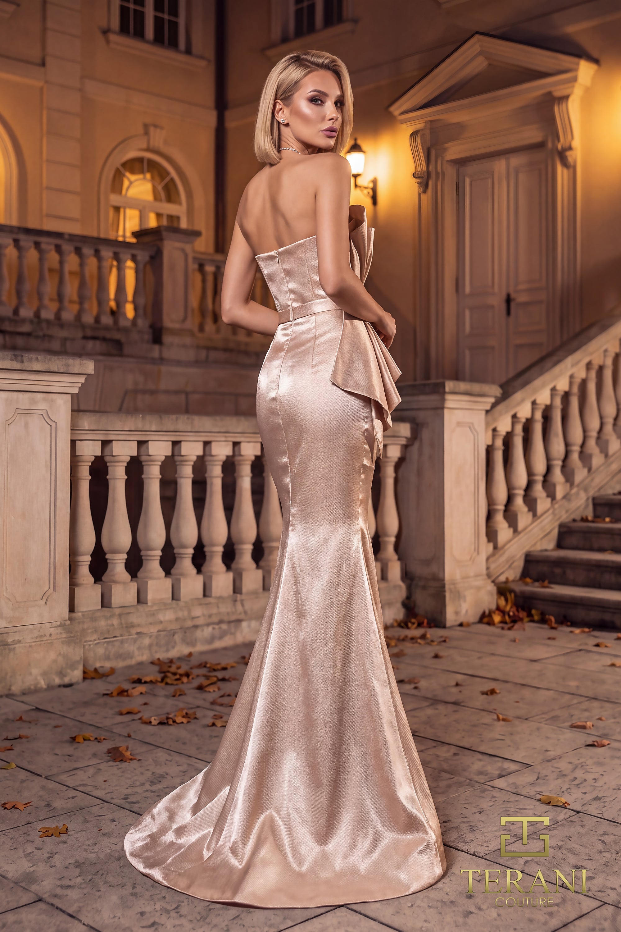 V-Neck Long Evening Dress - 262E7518