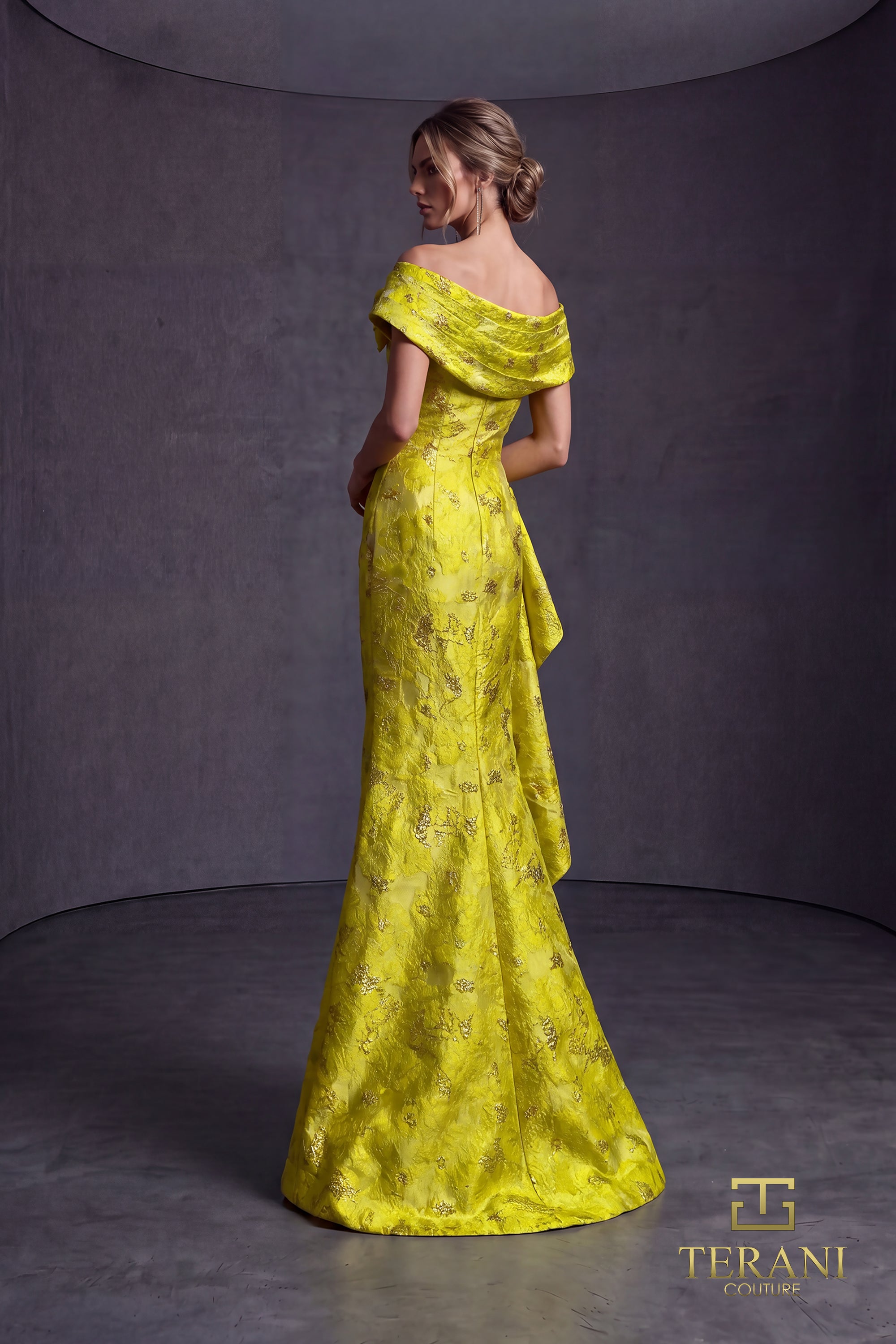 Off-Shoulder Long Mother of the Bride Dress - 262M7298