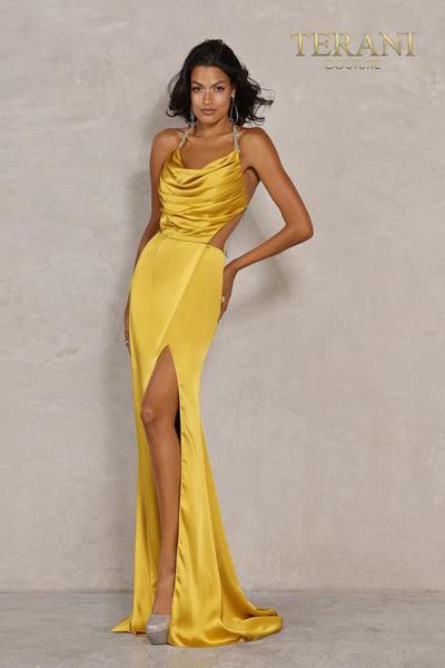 V Neck Sleeveless Long Prom Dress - 2111P4201