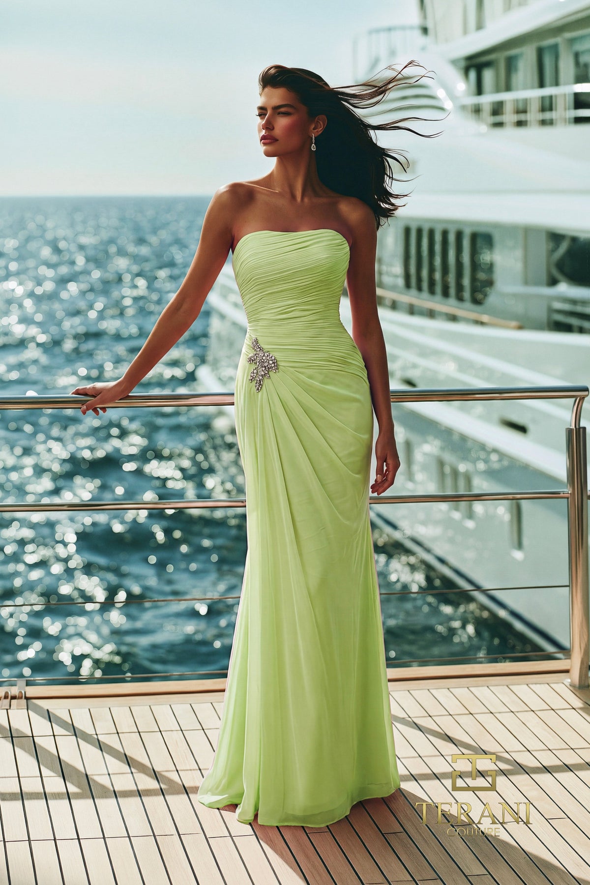 Terani Couture 271E8071 Lime