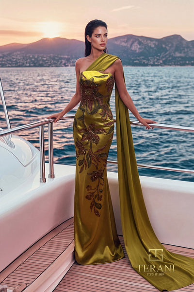 Terani Couture 271E8335 Dark Gold Multi