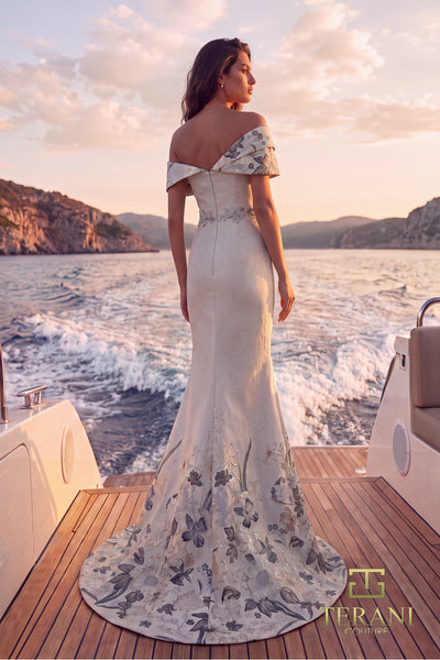 Terani Couture 271M8452 Champagne Gold